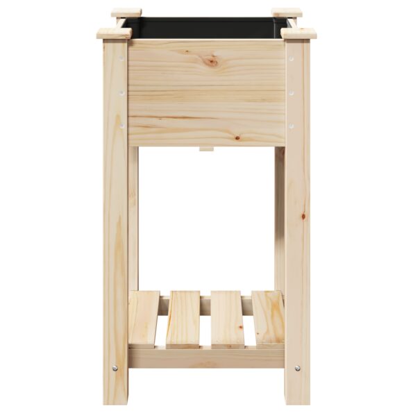 vidaXL Záhradný kvetináč s policou 45x45x76 cm z masívneho dreva – Obrázok 5