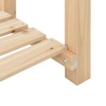 vidaXL Záhradný kvetináč s policou 45x45x76 cm z masívneho dreva – Obrázok 9