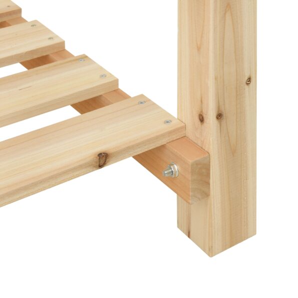 vidaXL Záhradný kvetináč s policou 90x90x76 cm z masívneho borovicového dreva – Obrázok 9