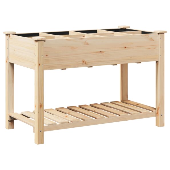 vidaXL Záhradný kvetináč s mriežkami 115x59x76 cm z masívneho dreva jedľa – Obrázok 7