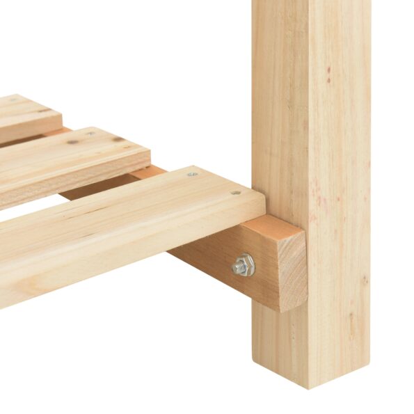 vidaXL Záhradný kvetináč s mriežkami 115x59x76 cm z masívneho dreva jedľa – Obrázok 9