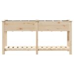 vidaXL Záhradný truhlík s mriežkami 161x43x76 cm z masívneho borovice – Obrázok 5