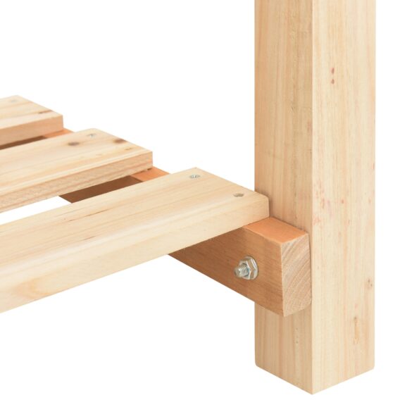 vidaXL Záhradný truhlík s mriežkami 161x43x76 cm z masívneho borovice – Obrázok 9