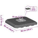 vidaXL 4-dielna súprava základní slnečníka - 130kg piesku alebo 90kg vody – Obrázok 13