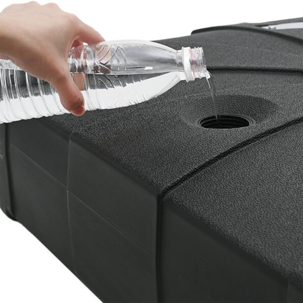 vidaXL Sada podstavcov slnečníka 2 ks 150kg piesku alebo 113kg vody – Obrázok 11