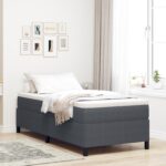 vidaXL Tmavo šedý rám postele 80x200 cm z kordurovej tkaniny