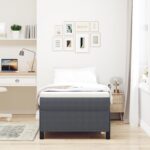 vidaXL Tmavo šedý rám postele 80x200 cm z kordurovej tkaniny – Obrázok 3