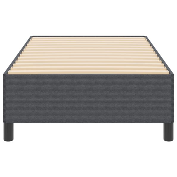 vidaXL Rám postele Tmavo šedý 90x190 cm z kordurového materiálu – Obrázok 6