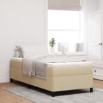 vidaXL Rám postele Svetlozelená Šedá 90x200 cm Zamatová textília