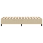 vidaXL Rám postele Svetlozelená Šedá 90x200 cm Zamatová textília – Obrázok 5