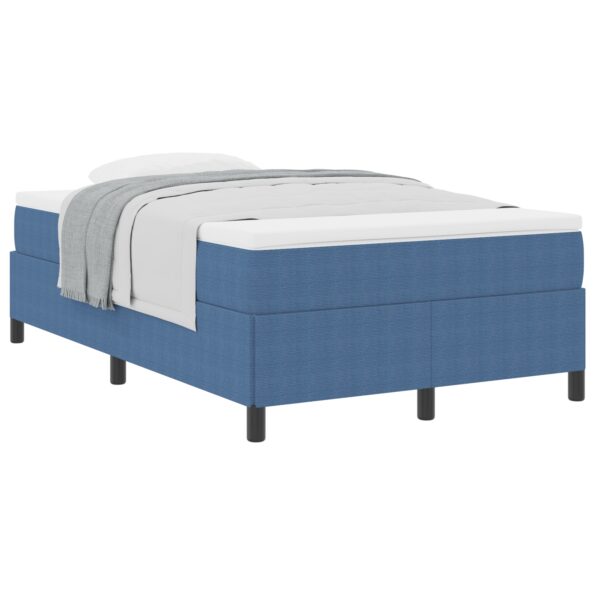 vidaXL Posteľ s pružinovým rámom Modrá 120 x 190 cm Kordúrová tkanina – Obrázok 3