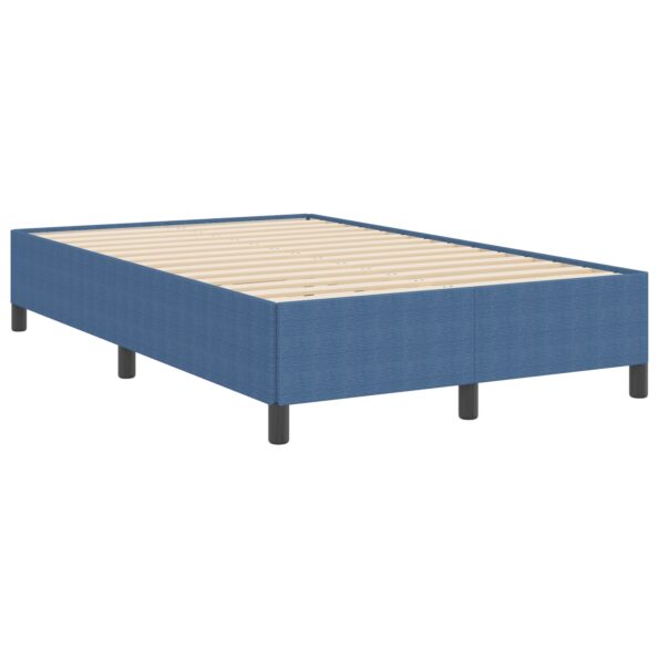 vidaXL Posteľ s pružinovým rámom Modrá 120 x 190 cm Kordúrová tkanina – Obrázok 5