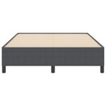 vidaXL Rám postele tmavo šedý 140x190 cm zružového plyšu – Obrázok 6