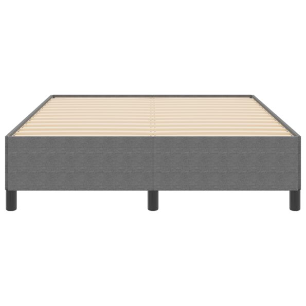 vidaXL Rám postele Svetlosivá 140x200 cm Zamatová tkanina – Obrázok 5