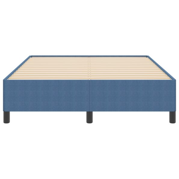 vidaXL Rám postele Modrá 140x200 cm Velúrová látka – Obrázok 6