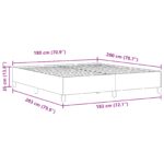 vidaXL Rám postele Svetlosivá 180x200 cm Zamatová tkanina – Obrázok 8