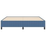 vidaXL Rám postele Modrý 180x200 cm Rústiková látka – Obrázok 6