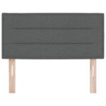 vidaXL Čelo postele s líniovým dizajnom tmavosivé 80 cm textília – Obrázok 5