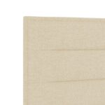 vidaXL Čelo postele s líniovým dizajnom krémové 90 cm textil – Obrázok 7