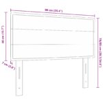 vidaXL Čelo postele s líniovým dizajnom krémové 90 cm textil – Obrázok 8