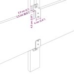 vidaXL Zadné čelo Modrá 100 cm látka – Obrázok 11