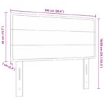 vidaXL Zadné čelo Modrá 100 cm látka – Obrázok 9