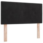 vidaXL Čelo postele s gombíkmi čierne 80 cm z plyšu – Obrázok 2