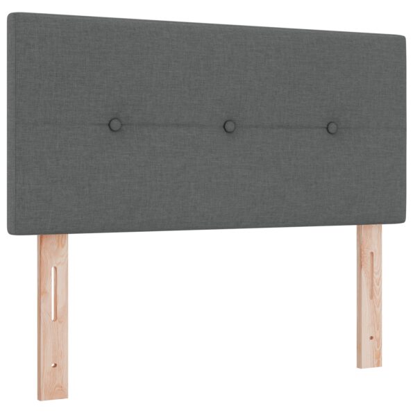 vidaXL Výškovo nastaviteľný čelový panel Tmavo šedá 90 cm látka – Obrázok 2