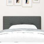 vidaXL Výškovo nastaviteľný čelový panel Tmavo šedá 90 cm látka – Obrázok 3