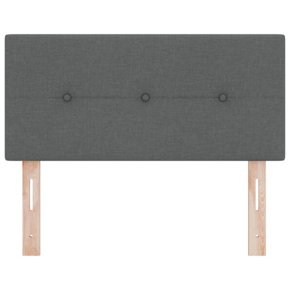 vidaXL Výškovo nastaviteľný čelový panel Tmavo šedá 90 cm látka – Obrázok 4