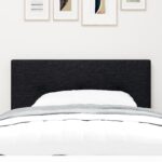 vidaXL Výškovo nastaviteľný čelový panel Čierny 90 cm látka – Obrázok 3