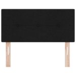 vidaXL Výškovo nastaviteľný čelový panel Čierny 90 cm látka – Obrázok 4