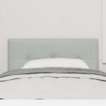 vidaXL Čelo postele S gombíkmi Šedé 90 cm Velvet – Obrázok 3