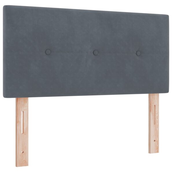 42007132_2.jpg vidaXL Hlava postele s gombíkovým prešívaním tmavošedá 90 cm z velvetu – Obrázok 2