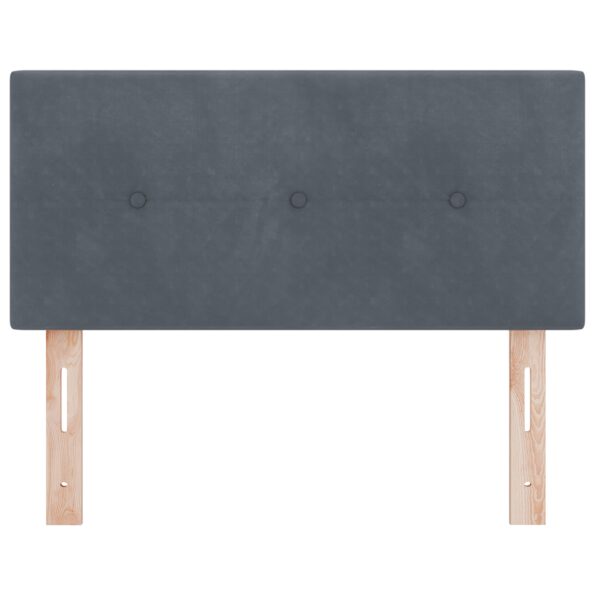 42007132_4.jpg vidaXL Hlava postele s gombíkovým prešívaním tmavošedá 90 cm z velvetu – Obrázok 4