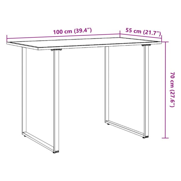 42007552_11.jpg vidaXL Záhradný stôl Hnedý 100x55x70 cm DPC a Oceľ – Obrázok 11