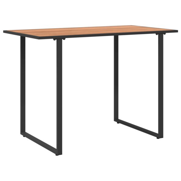 42007552_2.jpg vidaXL Záhradný stôl Hnedý 100x55x70 cm DPC a Oceľ – Obrázok 2