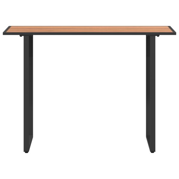 42007552_6.jpg vidaXL Záhradný stôl Hnedý 100x55x70 cm DPC a Oceľ – Obrázok 6