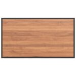 vidaXL Záhradný stôl Hnedý 100x55x70 cm DPC a Oceľ – Obrázok 8