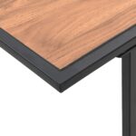 vidaXL Záhradný stôl Hnedý 100x55x70 cm DPC a Oceľ – Obrázok 9