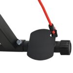 vidaXL Nastaviteľná činková lavica s pásmi na odpor 150 kg Čierna Oceľ – Obrázok 9