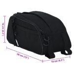 vidaXL bicyklová taška pre paniersky nosič 8 L Čierna 38x16x16 cm – Obrázok 12