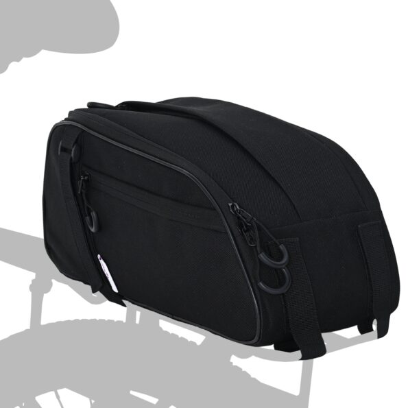 42008082_2.jpg vidaXL bicyklová taška pre paniersky nosič 8 L Čierna 38x16x16 cm – Obrázok 2