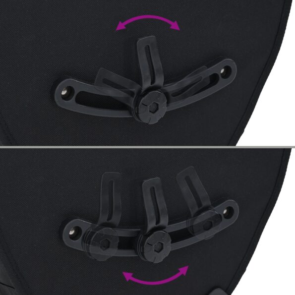 vidaXL Taška na bicykel pre nosič 25 L Čierna 32.5x17x57 cm – Obrázok 11