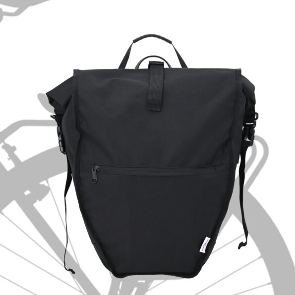 vidaXL Taška na bicykel pre nosič 25 L Čierna 32.5x17x57 cm – Obrázok 2