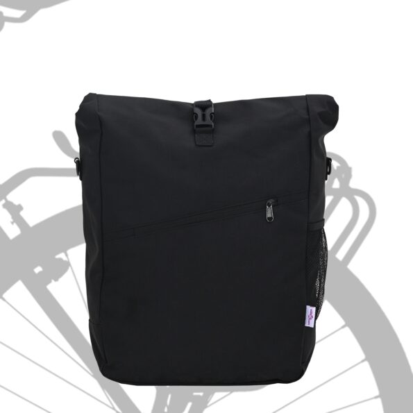 vidaXL Taška na bicykel pre nosič 25 L Čierna 33x16x48 cm – Obrázok 2