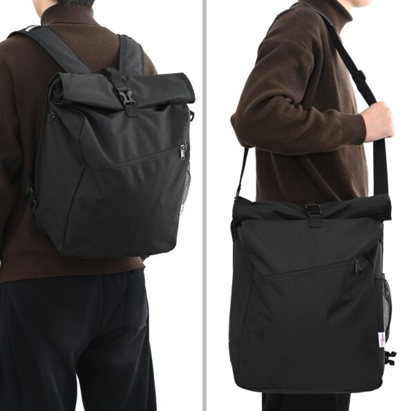 vidaXL Taška na bicykel pre nosič 25 L Čierna 33x16x48 cm – Obrázok 3