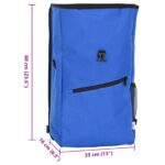 vidaXL Modrá taška na nosič bicykla 25 L 33x16x48 cm – Obrázok 13