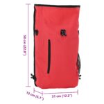 vidaXL Bicyklová taška pre nosič 20 L Červená 31x13x58 cm – Obrázok 13
