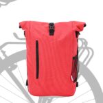 vidaXL Bicyklová taška pre nosič 20 L Červená 31x13x58 cm – Obrázok 2